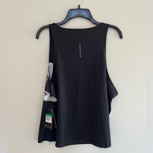 Nike NWT Women's Iconic Running Singlet Tank Top in Black, XL - Picture 4 of 8
